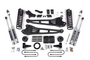 5.5 Inch Lift Kit w/ Radius Arm Ram 3500 w/ Rear Air Ride 13-18 4WD Gas NX2 Nitro Shocks