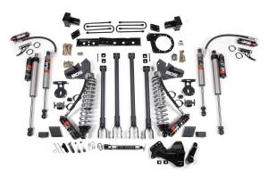 6 Inch Lift Kit w/ 4-Link FOX 2.5 Performance Elite Coil-Over Conversion Ford F250/F350 Super Duty 17-19 4WD Diesel Block Kit