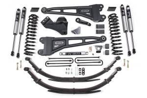 6 Inch Lift Kit w/ Radius Arm Ford F250/F350 Super Duty 05-07 4WD Gas 6 Inch Leaf Springs Fox 2.0 Performance