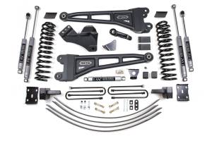 6 Inch Lift Kit w/ Radius Arm Ford F250/F350 Super Duty 05-07 4WD Gas 4 Inch Block Add A Leaf with Overload NX2 Nitro