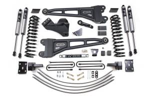 6 Inch Lift Kit w/ Radius Arm Ford F250/F350 Super Duty 05-07 4WD Gas 4 Inch Block Add A Leaf Without Overload Fox 2.0 Performance