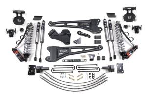 6 Inch Lift Kit w/ Radius Arm FOX 2.5 Performance Elite Coil-Over Conversion Ford F250/F350 Super Duty 05-07 4WD Diesel 4 Inch Block Add A Leaf With Overload