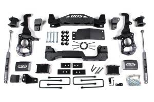 6 Inch Lift Kit Ford F150 21-24 4WD 5 Inch Block Kit Fox 2.0 Performance Shock