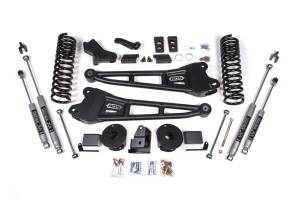 4 Inch Lift Kit w/ Radius Arm Ram 2500 w/ Rear Air Ride 14-18 4WD Gas NX2 Nitro Shocks