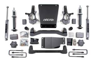 6 Inch Lift Kit Silverado/Sierra 1500 07-13 4WD Block and Add A Leaf Fox 2.0 Performance