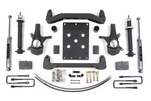 6 Inch Lift Kit Silverado/Sierra 1500 07-13 2WD 5 Inch Block Add A Leaf NX2 Nitro