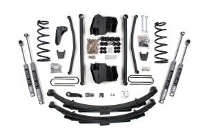 8 Inch Lift Kit Long Arm Dodge Ram 2500/3500 2008 4WD Diesel Manual Leaf Springs 3.5 Inch Axle NX2 Nitro Shocks