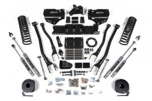 5.5 Inch Lift Kit w/ 4-Link Ram 2500 w/ Rear Air Ride 19-24 4WD Gas NX2 Nitro Shocks