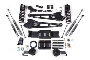 5.5 Inch Lift Kit w/ Radius Arm Ram 2500 w/ Rear Air Ride 19-24 4WD Gas NX2 Nitro Shocks