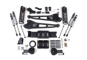 5.5 Inch Lift Kit w/ Radius Arm Ram 2500 w/ Rear Air Ride 19-24 4WD Gas Fox 2.0 Performance Shocks