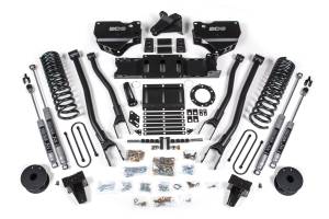 5.5 Inch Lift Kit w/ 4-Link Ram 3500 w/ Rear Air Ride 19-24 4WD Gas NX2 Nitro Shocks