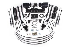 8 Inch Lift Kit w/ 4-Link Ram 3500 19-24 4WD Diesel With Factory Rear Overload Leaf 8 Bolt NX2 Nitro Shocks