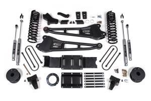 5.5 Inch Lift Kit w/ Radius Arm Ram 3500 w/ Rear Air Ride 19-24 4WD Gas NX2 Nitro Shocks