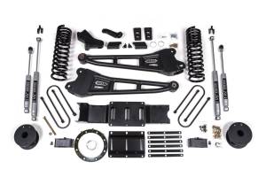 4 Inch Lift Kit w/ Radius Arm Ram 3500 19-23 4WD Gas With Factory Rear Overload Leaf NX2 Nitro Shocks