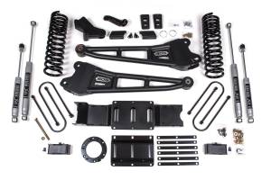 4 Inch Lift Kit w/ Radius Arm Ram 3500 19-24 4WD Gas With Factory Rear Overload Leaf NX2 Nitro Shocks