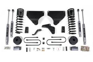 4 Inch Lift Kit Ram 3500 w/ Rear Air Ride 13-18 4WD Gas NX2 Nitro Shocks