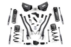 4 Inch Lift Kit w/ 4-Link Ram 2500 14-18 4WD Gas NX2 Nitro Shocks