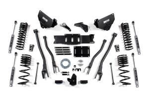 5.5 Inch Lift Kit w/ 4-Link Ram 2500 14-18 4WD Gas NX2 Nitro Shocks