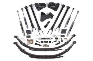 5 Inch Lift Kit w/ 4-Link Ford F250/F350 Super Duty 20-22 4WD Gas Leaf Springs NX2 Nitro Shocks