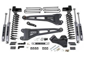 4 Inch Lift Kit w/ Radius Arm Ford F250/F350 Super Duty 17-19 4WD Gas Leaf Spring NX2 Nitro Shocks