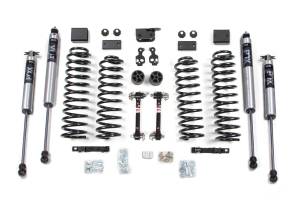 3 Inch Lift Kit Jeep Wrangler JK 07-11 2-Door Fixed Link Sway Bar Fox 2.0 Performance Shocks