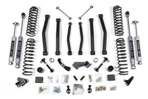 4 Inch Lift Kit Jeep Wrangler JK 12-18 2-Door Fixed Link Sway Bar NX2 Nitro Shocks