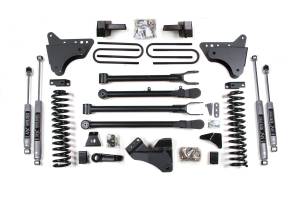 6 Inch Lift Kit w/ 4-Link Ford F250/F350 Super Duty 08-10 4WD Gas Block With Factory Overload NX2 Nitro