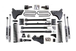 4 Inch Lift Kit w/ 4-Link Ford F250/F350 Super Duty 11-16 4WD Diesel Leaf Springs NX2 Nitro