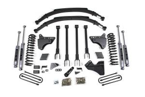 6 Inch Lift Kit w/ 4-Link Ford F250/F350 Super Duty 11-16 4WD Gas 3 Inch Rear Blocks NX2 Nitro