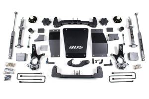 6 Inch Lift Kit Silverado/Sierra 1500 14-18 4WD Aluminum/Stamped Steel Control Arm Block NX2 Nitro