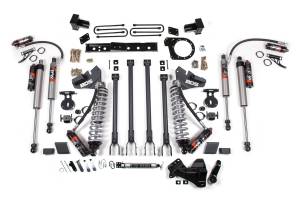 6 Inch Lift Kit w/ 4-Link FOX 2.5 Performance Elite Coil-Over Conversion Ford F350 Super Duty DRW 20-22 4WD Diesel