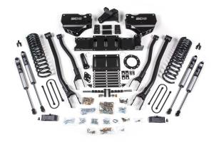 4 Inch Lift Kit w/ 4-Link Ram 3500 19-23 4WD Gas With Factory Rear Overload Leaf NX2 Nitro