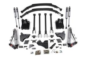 6 Inch Lift Kit w/ 4-Link FOX 2.5 Performance Elite Coil-Over Conversion Ford F250/F350 Super Duty 11-16 4WD Diesel Factory 3 Inch Rear Blocks