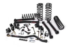 2018-2024 Jeep Wrangler JL J-Konnect 2.5 Inch Lift Kit 4 Door w/Shock Extension Brackets Standard Rate Coils JSPEC