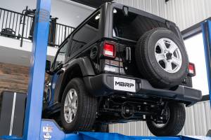 MBRP - Jeep JL Cat Back Exhaust System Single Rear Exit Armor Pro Series For 18-24 Wrangler JL 2/4 Door MBRP - Image 2