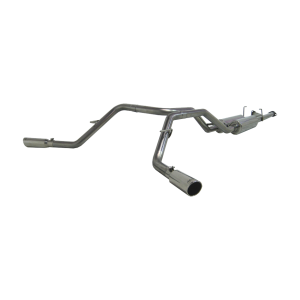 Cat Back Exhaust System Dual Side Exit T409 Stainless Steel For 07-08 Toyota Tundra 4.7/5.7L V8, DC-Std. and CM Short Bed 09-09 Toyota Tundra 4.7L, EC-Std. and SB/Crew Cab/Short Bed MBRP