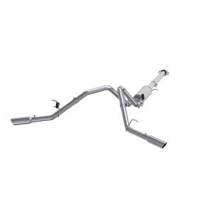 3 Inch Cat Back Exhaust System Dual Split Side Aluminized Steel For 07-08 Silverado/Sierra 1500 Next Gen MBRP