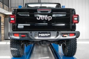 MBRP - 21-23 Jeep Gladiator Armor Plus Series T409 Stainless Steel 3 Inch Filter Back Rear Turn Down Exhaust System MBRP - Image 8