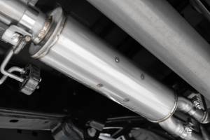 MBRP - 21-Up Ford F-150 Black Coated Aluminized Steel 3 Inch Cat-Back 2.5 Inch Dual Split Rear Exhaust System MBRP - Image 3