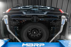 MBRP - 21-Up Ford F-150 Black Coated Aluminized Steel 3 Inch Cat-Back 2.5 Inch Dual Split Rear Exhaust System MBRP - Image 7