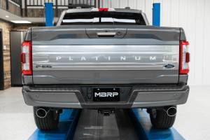 MBRP - 21-Up Ford F-150 Black Coated Aluminized Steel 3 Inch Cat-Back 2.5 Inch Dual Split Rear Exhaust System MBRP - Image 9