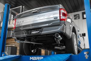 MBRP - 21-Up Ford F-150 Black Coated Aluminized Steel 3 Inch Cat-Back 2.5 Inch Dual Split Rear Exhaust System MBRP - Image 10