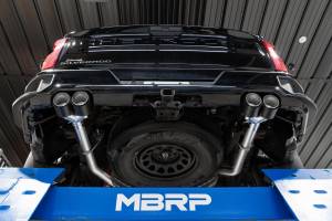 MBRP - 3.0 inch Cat-Back 2.5 inch Dual Split Rear Quad Carbon Fiber Tips 4.0 inch OD 19-23 Silverado/Sierra 1500 Dual Out MBRP - Image 5