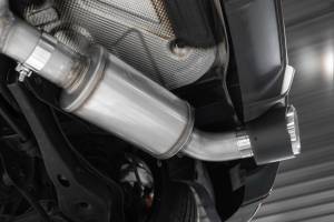 MBRP - 3 inch Cat-Back Dual Split Rear (2) 5 inch OD Tips Included 19-22 Hyundai Veloster N Aluminized Steel MBRP - Image 3