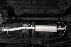 MBRP - 04-24 Toyota 4Runner 11-16 Toyota Land Cruiser Prado Armor Lite Aluminized Steel 2.5 Inch Cat-Back High Clearance Turn Down Single Rear Exit MBRP Exhaust System - Image 2