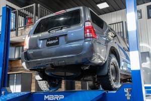 MBRP - 04-24 Toyota 4Runner 11-16 Toyota Land Cruiser Prado Armor Lite Aluminized Steel 2.5 Inch Cat-Back High Clearance Turn Down Single Rear Exit MBRP Exhaust System - Image 11