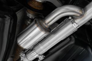 MBRP - 2021-Up Ford Bronco Sport 2.0L EcoBoost T409 Stainless Steel 2.5 Inch Resonator-Back Dual Split Rear Exit MBRP Exhaust System - Image 3