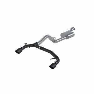 21-Up Ford Bronco 2.3L/2.7L EcoBoost 2/4-Door Black-Coated Aluminized Steel 3 Inch Cat-Back Dual Split Rear MBRP