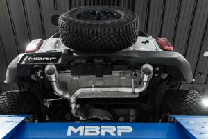 MBRP - 21-Up Ford Bronco 2.3L/2.7L EcoBoost 2/4-Door Black-Coated Aluminized Steel 3 Inch Cat-Back Dual Split Rear MBRP - Image 4