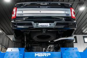 MBRP - T304 Stainless Steel 3 Inch Resonator Back Single Side Exit 2021-Up Ford F-150 PowerBoost Hybrid 3.5L MBRP - Image 5